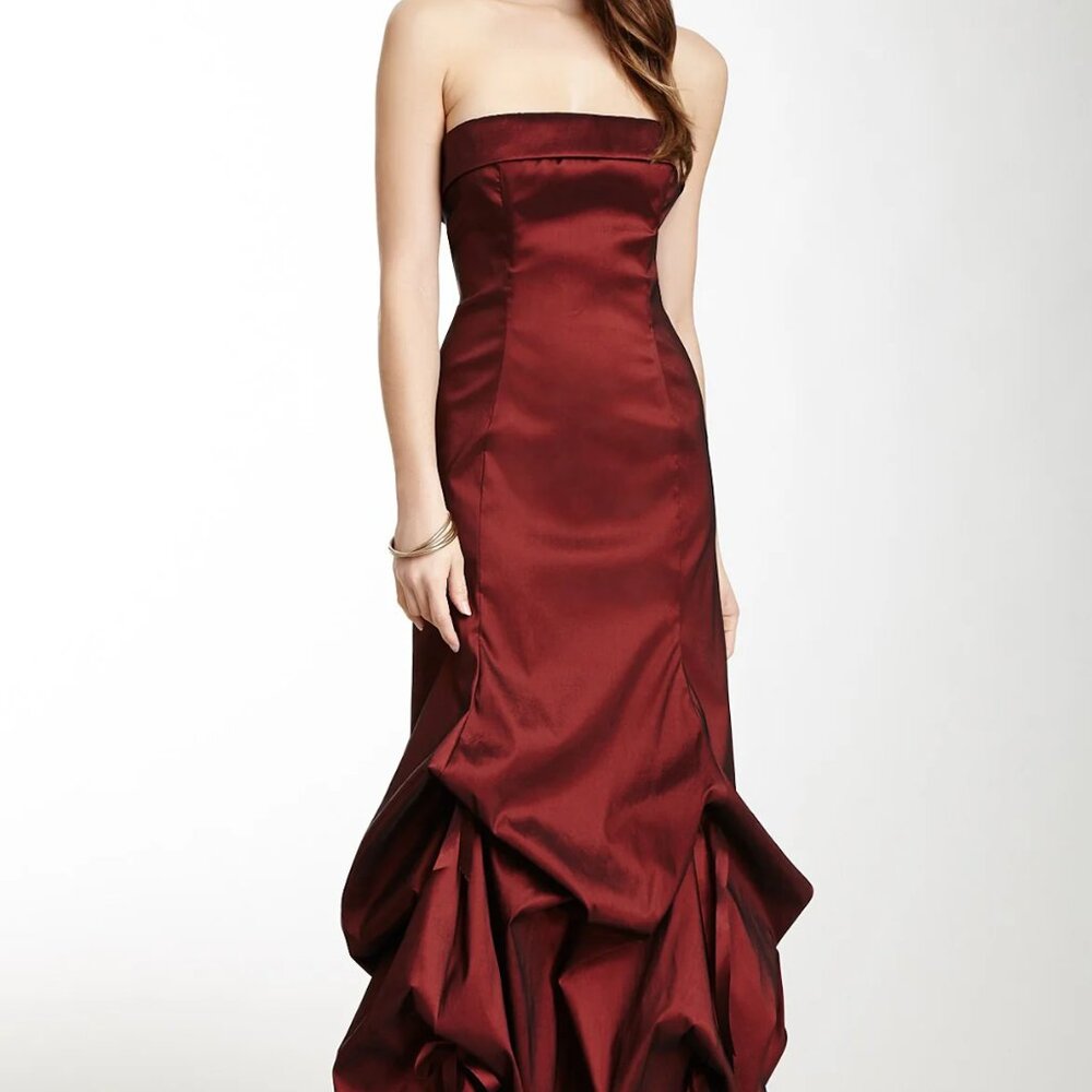 Polli Says Vintage Tafetta Glamour Balloon Dress - Rouge, Sz 4